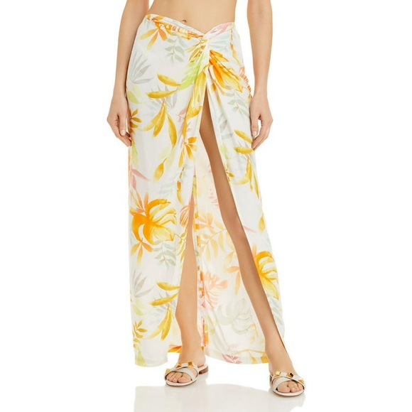L Space Womens Mia Wrap Printed Skirt Swim Cover-Up NWT $114 M - Picture 1 of 7